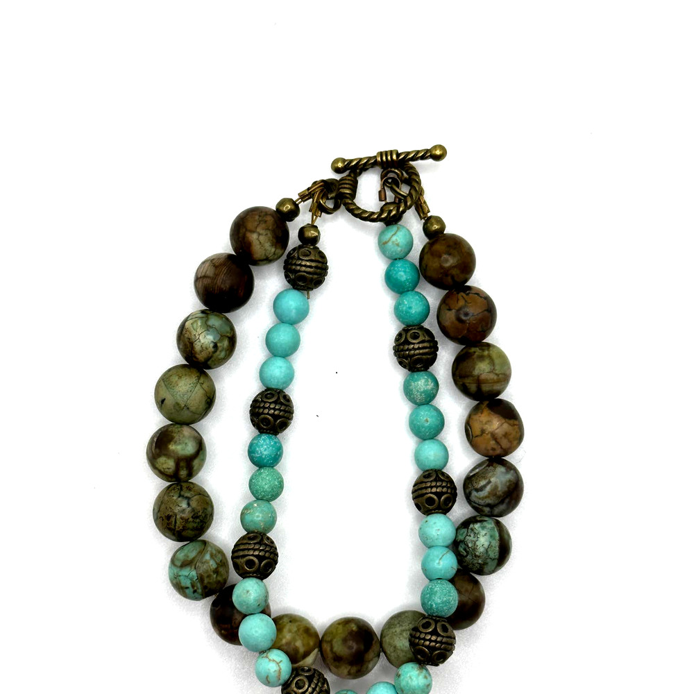 2 strand beaded bracelet